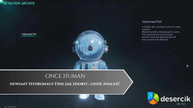 Once Human – dewiant Hydronaut Fish: jak zdobyć, gdzie znaleźć