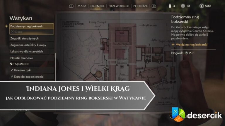 Indiana Jones i Wielki Krąg &ndash; jak odblokować podziemny ring bokserski w Watykanie
