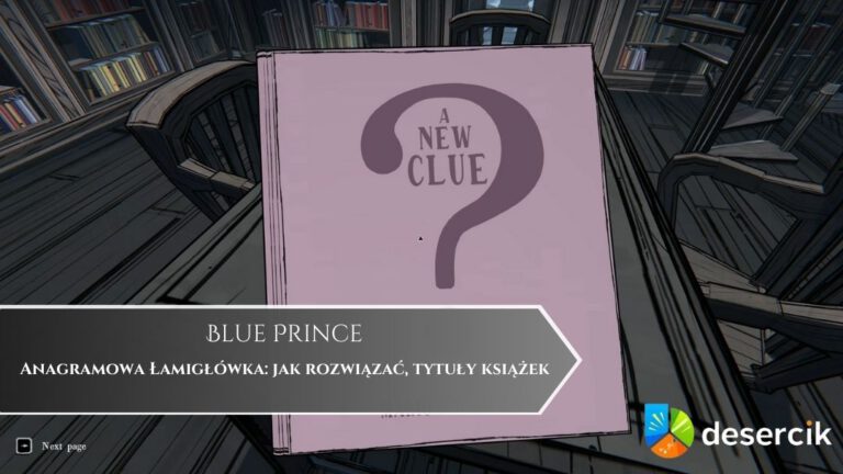 Blue Prince – Anagramowa Łamigłówka: jak rozwiązać, tytuły książek