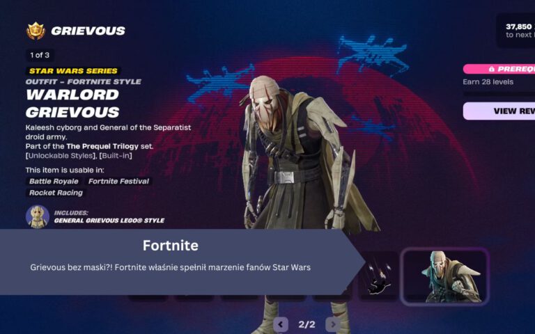 Grievous bez maski?! Fortnite właśnie spełnił marzenie fanów Star Wars