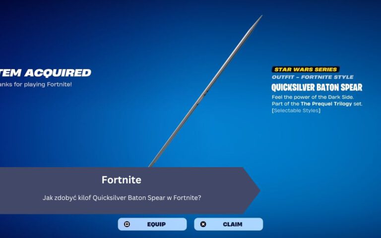 Jak zdobyć kilof Quicksilver Baton Spear w Fortnite?