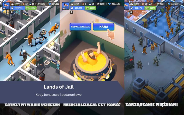 Lands of Jail: Kody bonusowe i podarunkowe