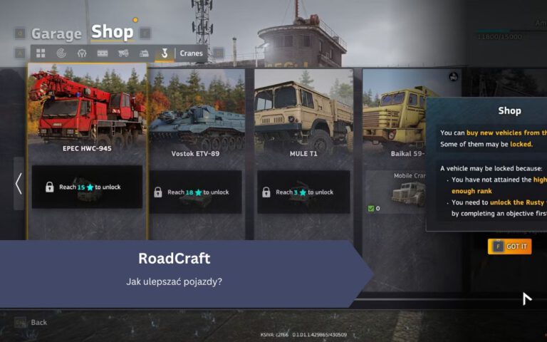 Roadcraft: Jak ulepszać pojazdy?