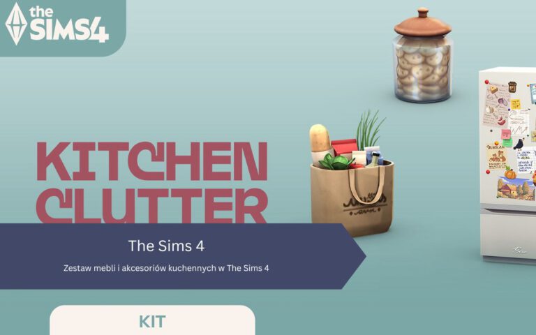 Zestaw mebli i akcesoriów kuchennych w The Sims 4
