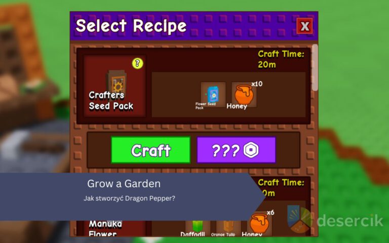 Grow a Garden: Jak stworzyć Dragon Pepper?