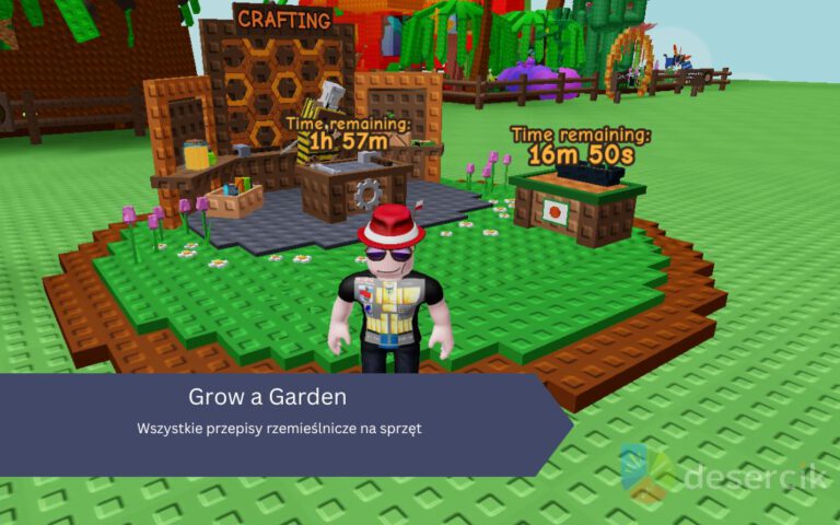 Grow a Garden: Wszystkie przepisy rzemieślnicze na sprzęt