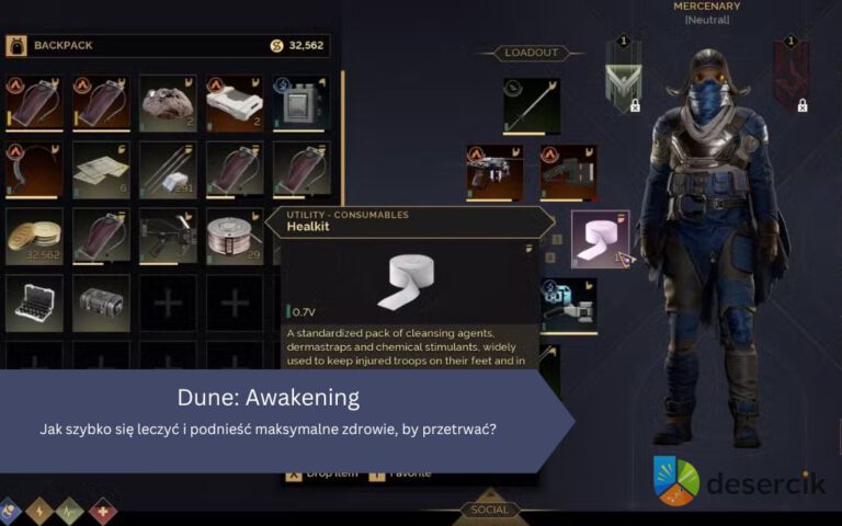 Dune: Awakening – Jak szybko się leczyć i podnieść maksymalne zdrowie, by przetrwać?