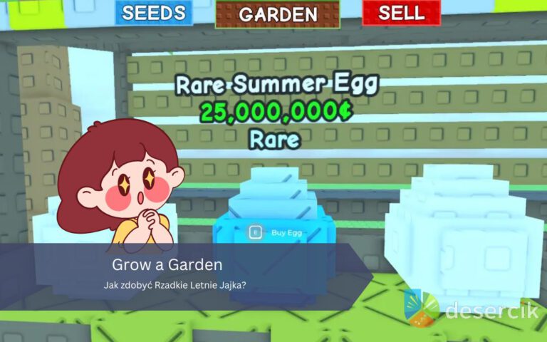 Grow a Garden: Jak zdobyć Rzadkie Letnie Jajka?