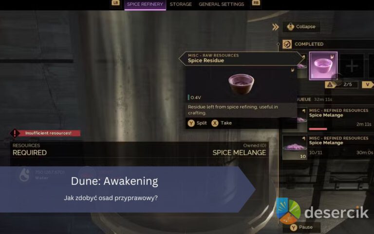 Dune: Awakening – Jak zdobyć osad przyprawowy?