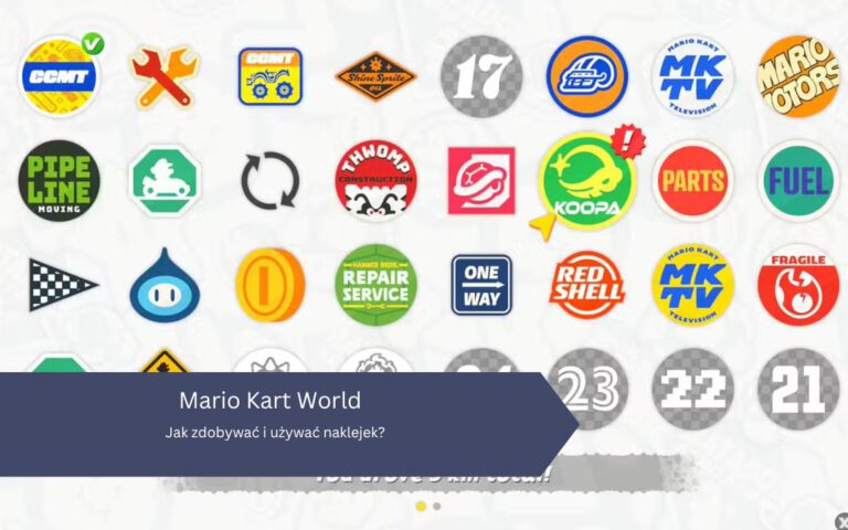 Mario Kart World: Jak zdobywać i używać naklejek?