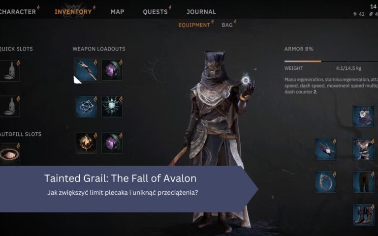 Tainted Grail: The Fall of Avalon – Jak zwiększyć limit plecaka i uniknąć przeciążenia?