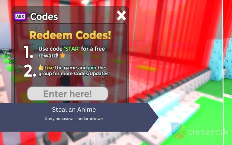 Steal an Anime: Kody bonusowe i podarunkowe