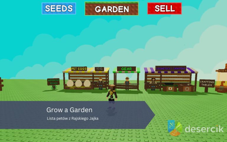 Grow a Garden: Lista petów z Rajskiego Jajka