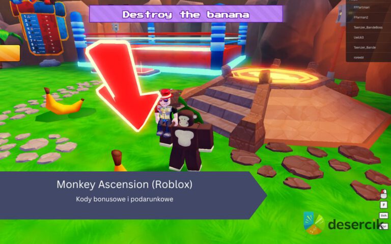 Monkey Ascension (Roblox) – Kody bonusowe i podarunkowe