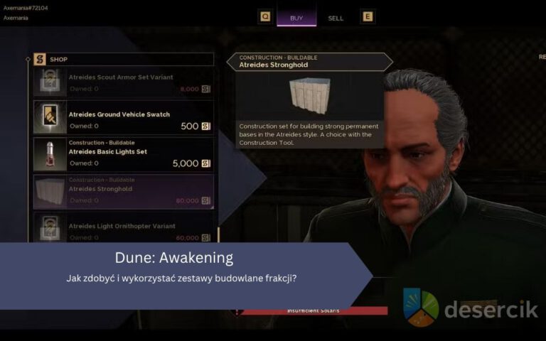 Dune: Awakening – Jak zdobyć i wykorzystać zestawy budowlane frakcji?
