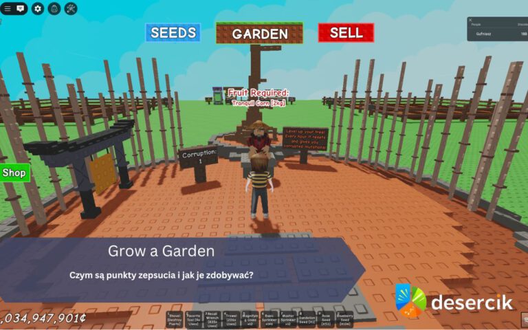 Jak zdobywać punkty zepsucia i rozwijać Drzewo Zepsucia w grze Grow a Garden?