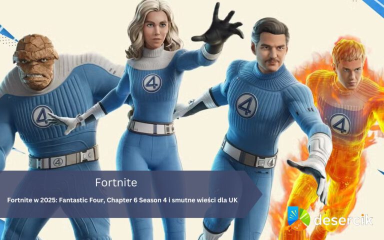 Fortnite w 2025: Fantastic Four, Chapter 6 Season 4 i smutne wieści dla UK