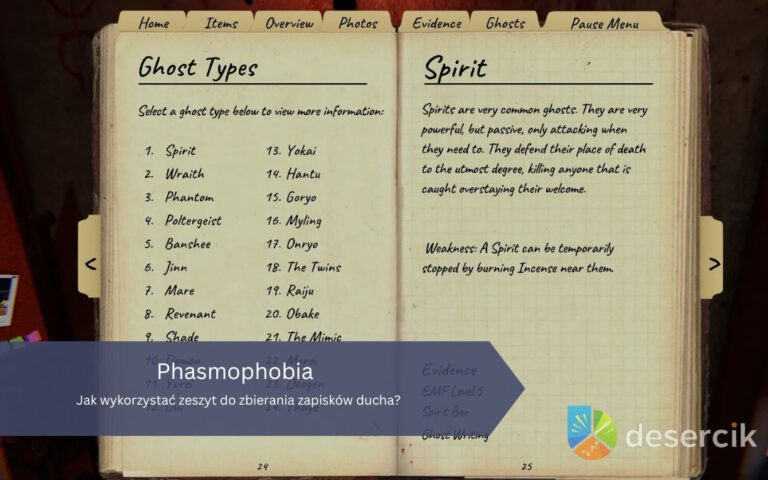 Phasmophobia: Jak wykorzystać zeszyt do zbierania zapisków ducha?