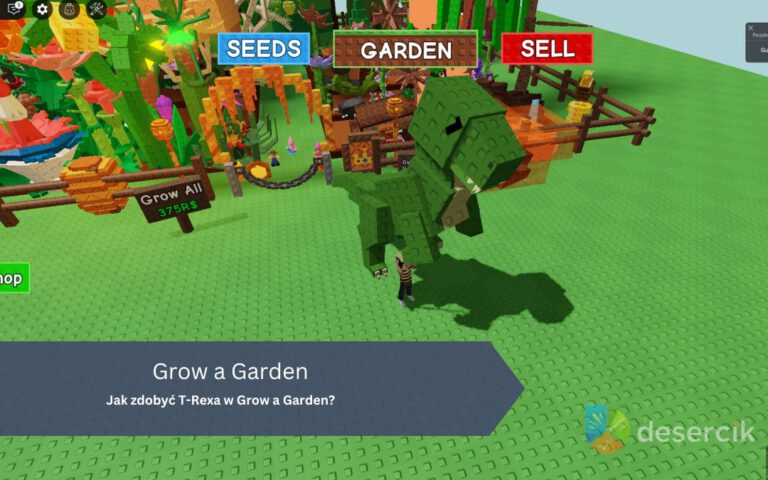 Jak zdobyć T-Rexa w Grow a Garden?