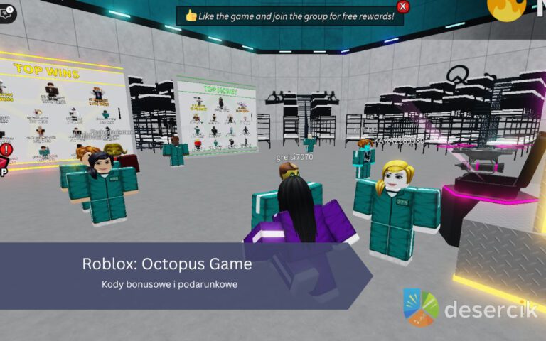 Roblox: Octopus Game – Kody bonusowe i podarunkowe