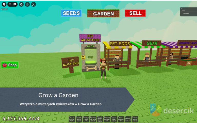 Wszystko o mutacjach zwierzaków w Grow a Garden
