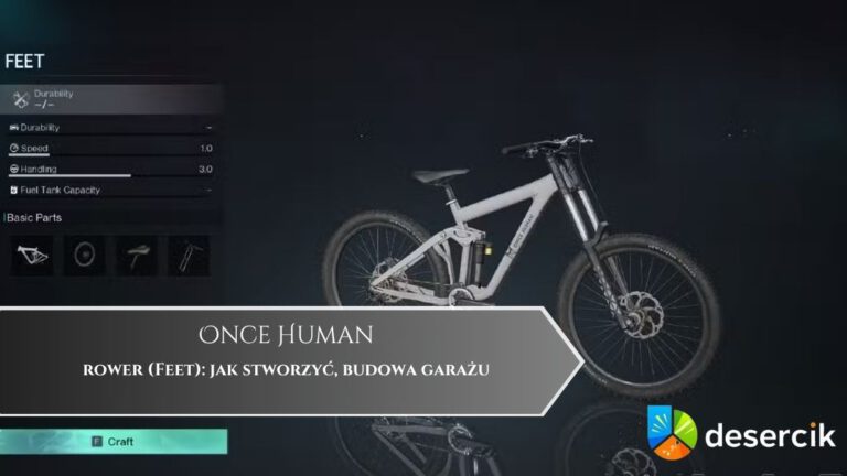 Once Human – rower (Feet): jak stworzyć, budowa garażu