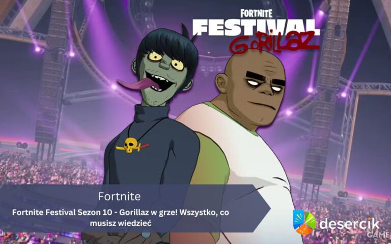 Fortnite Festival Sezon 10 – Gorillaz w grze! Wszystko, co musisz wiedzieć