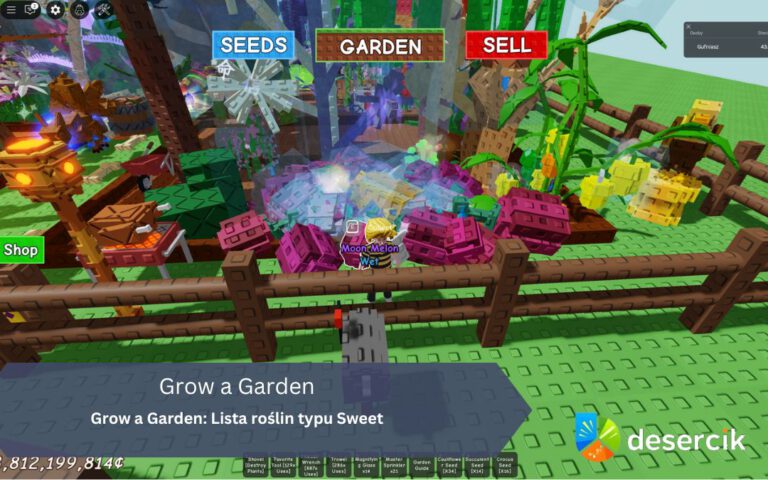 Grow a Garden: Lista roślin typu Sweet