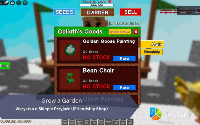 Grow a Garden: Wszystko o Sklepie Przyjaźni (Friendship Shop)
