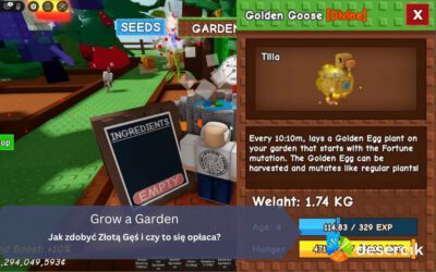 Grow a Garden: Jak zdobyć Złotą Gęś i czy to się opłaca?