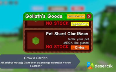 Jak zdobyć mutację Giant Bean dla swojego zwierzaka w Grow a Garden?