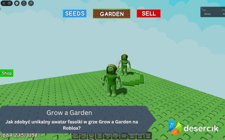 Jak zdobyć unikalny awatar fasolki w grze Grow a Garden na Roblox?