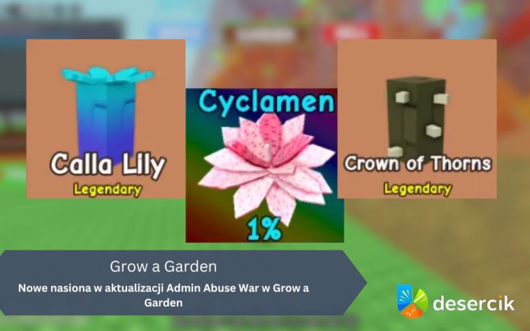 Nowe nasiona w aktualizacji Admin Abuse War w Grow a Garden