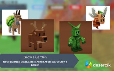 Nowe zwierzaki w aktualizacji Admin Abuse War w Grow a Garden