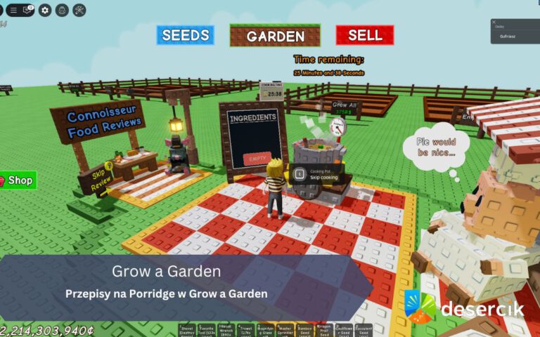 Przepisy na Porridge w Grow a Garden