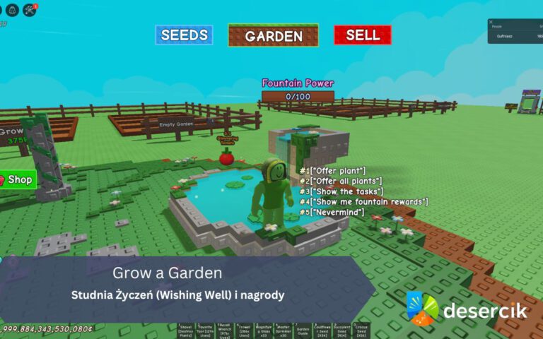 Grow a Garden: Studnia Życzeń (Wishing Well) i nagrody
