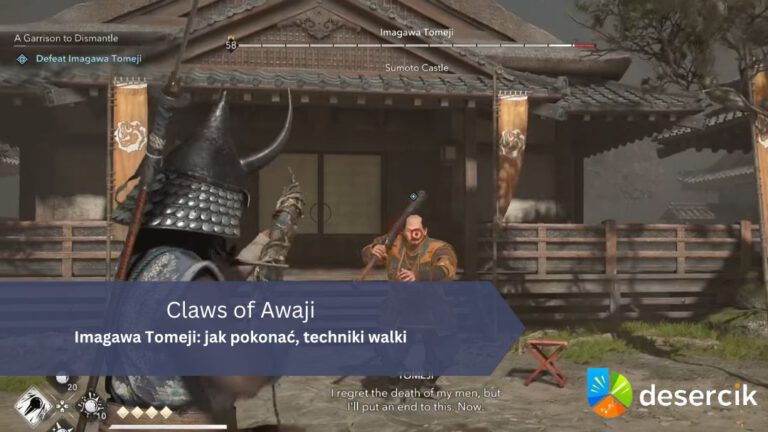 Claws of Awaji – Imagawa Tomeji: jak pokonać, techniki walki