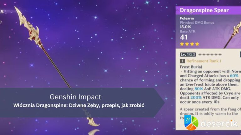Genshin Impact – Włócznia Dragonspine: Dziwne Zęby, przepis, jak zrobić