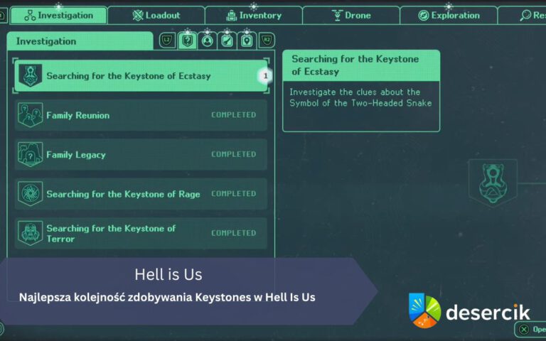Najlepsza kolejność zdobywania Keystones w Hell Is Us – Akt 2