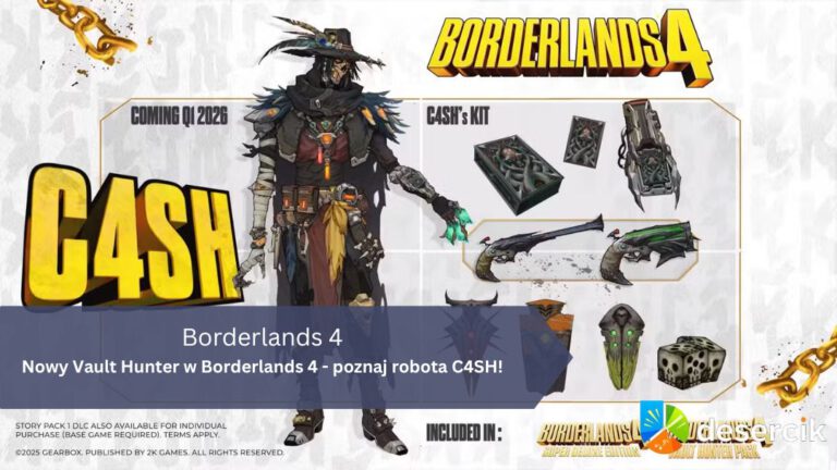 Nowy Vault Hunter w Borderlands 4 – poznaj robota C4SH!