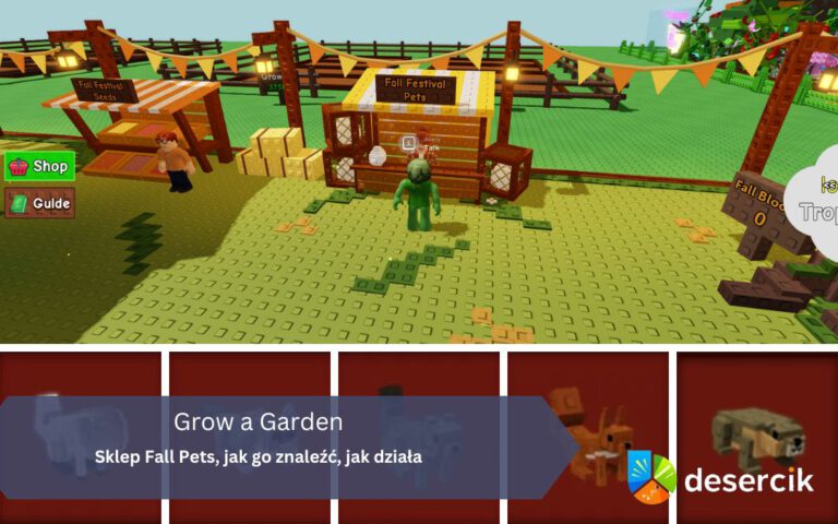 Grow a Garden – Sklep Fall Pets, jak go znaleźć, jak działa