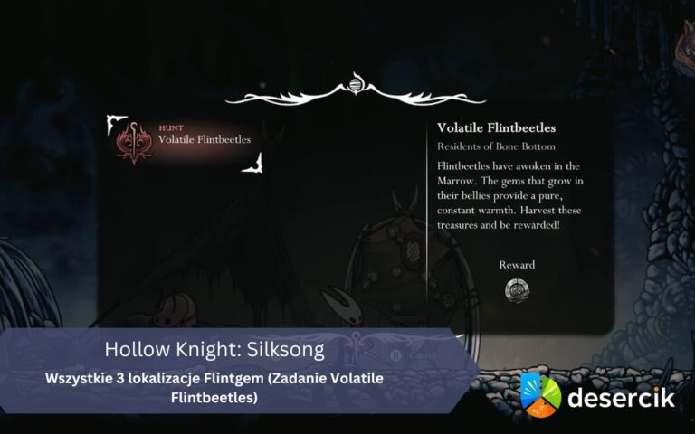 Hollow Knight: Silksong – Wszystkie 3 lokalizacje Flintgem (Zadanie Volatile Flintbeetles)