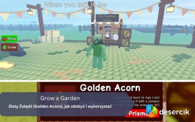 Grow a Garden – Złoty Żołądź (Golden Acorn), jak zdobyć i wykorzystać