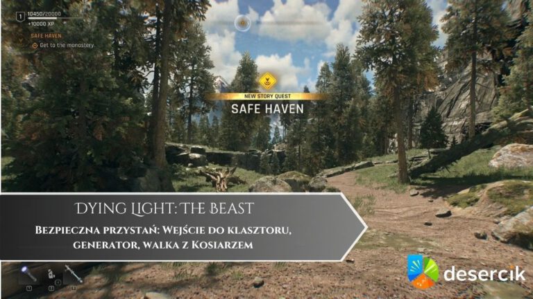 Dying Light: The Beast – Bezpieczna przystań: Wejście do klasztoru, generator, walka z Kosiarzem