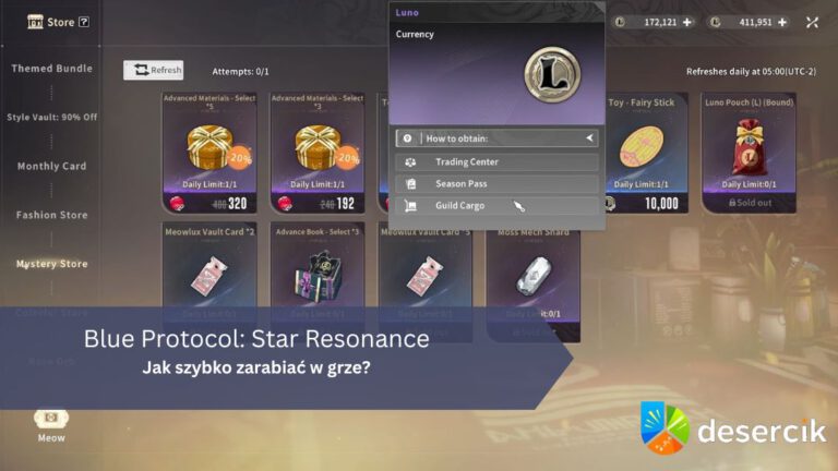 Blue Protocol: Star Resonance – Jak szybko zarabiać w grze?