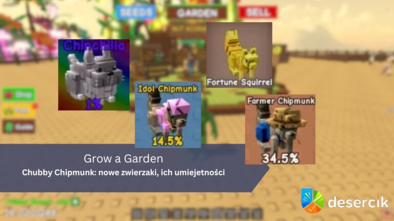 Grow a Garden – Chubby Chipmunk: nowe zwierzaki, ich umiejetności
