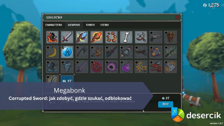 Megabonk – Skażony Miecz (Corrupted Sword): jak zdobyć, gdzie szukać, odblokować