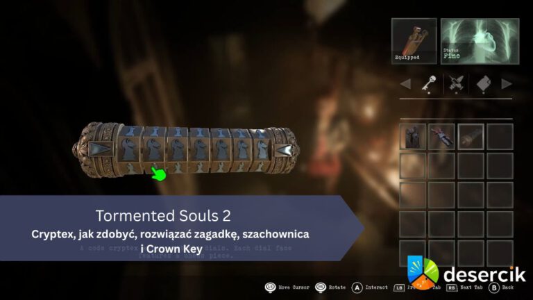 Tormented Souls 2 – Cryptex, jak zdobyć, rozwiązać zagadkę, szachownica i Crown Key