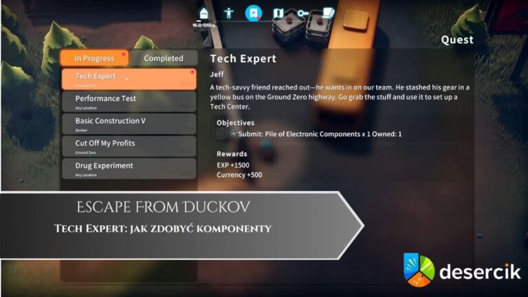 Escape From Duckov – Tech Expert: jak zdobyć komponenty