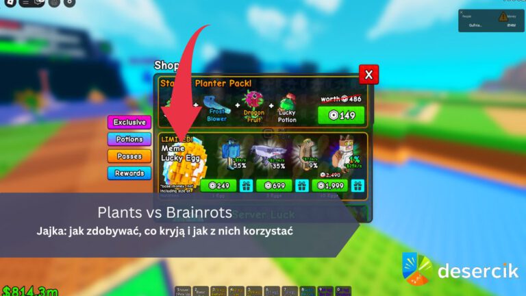 Plants vs Brainrots – Jajka: jak zdobywać, co kryją i jak z nich korzystać